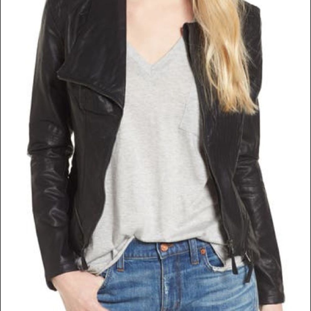 ✨HP✨Faux Leather Jacket✨ - Picture 2 of 10